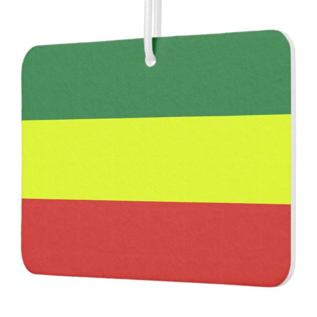 Ethiopia Rasta Flag Car Air Freshener (Left)