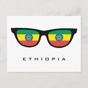 Ethiopia Shades custom text & colour postcard
