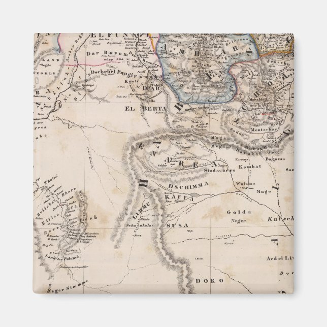 Ethiopia, Somalia, Africa Magnet (Front)