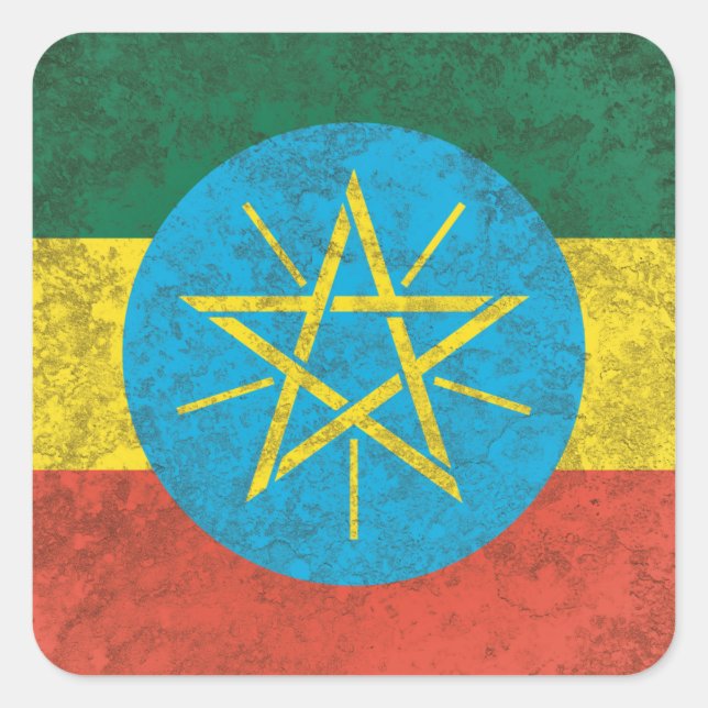 Ethiopia Square Sticker (Front)