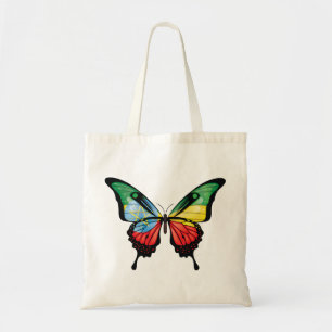 Ethiopia Swallowtail Butterfly Flag Sticker Tote Bag