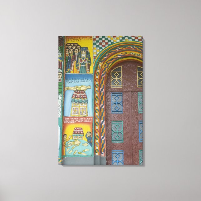 Ethiopia:  Tigray Region, Axum, Christ Church, Canvas Print (Front)