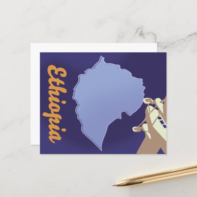 Ethiopia travel poster (Front/Back In Situ)