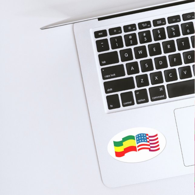 Ethiopia - USA  Rectangular Sticker (Creator Uploaded)