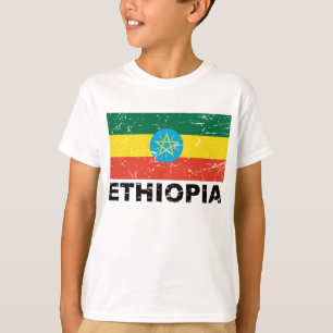 Ethiopia Vintage Flag T-Shirt