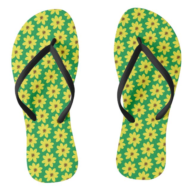 Ethiopian Adey Abeba Flower Flip Flops (Footbed)