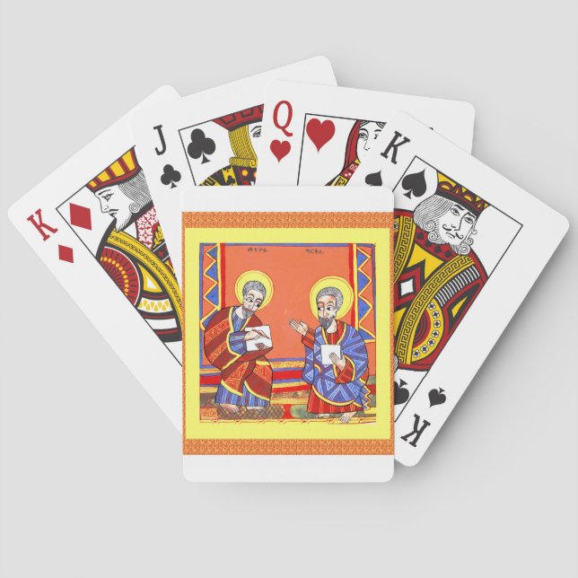 Ethiopian-Bible-Saint-Luke-Saint-John Playing Cards (Back)