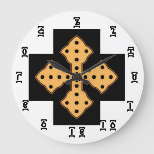 Ethiopian Bible Time - Round (Large) Wall Clock