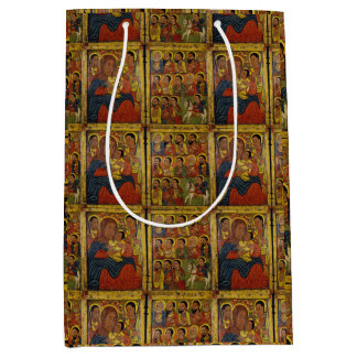 Ethiopian Black Madonna and Child with Saints Medium Gift Bag