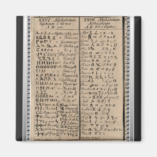 Ethiopian-Coptic Alphabet Magnet