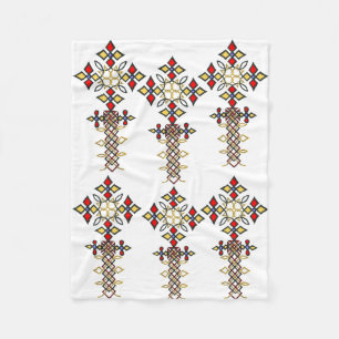 Ethiopian Cross Fleece Blanket