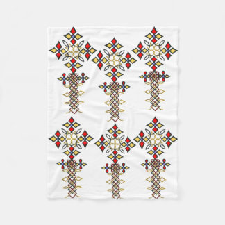 Ethiopian Cross Fleece Blanket