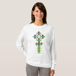 Ethiopian Cross Long Sleeve T-Shirt