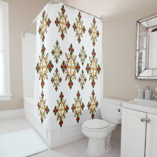 Ethiopian Cross Meskel Shower Curtain