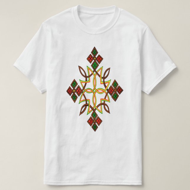 Ethiopian Cross Meskel T-Shirt (Design Front)