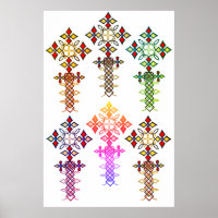 Ethiopian Cross Poster