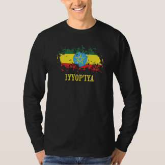 Ethiopian enthusiasts for Ityop'iya and Ethiopia P T-Shirt