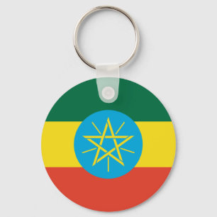 Ethiopian flag key ring
