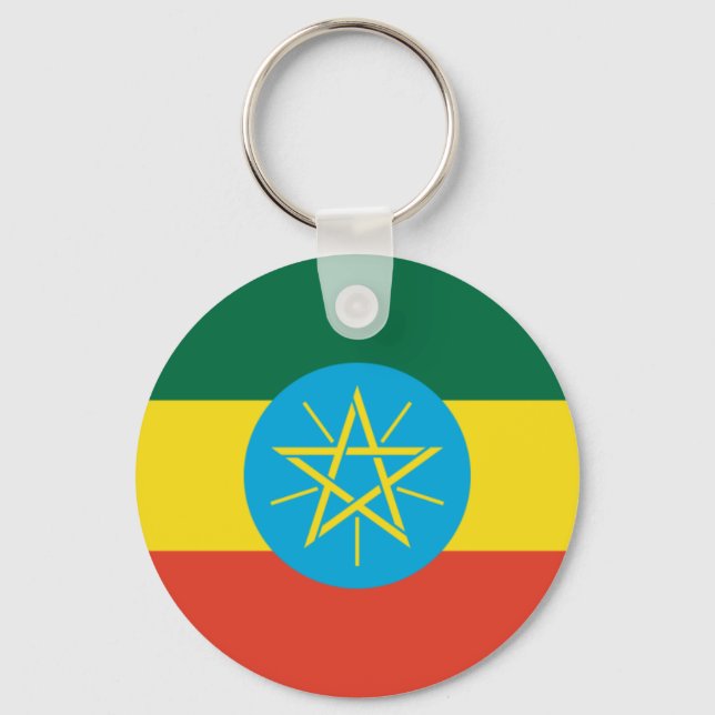 Ethiopian flag key ring (Front)