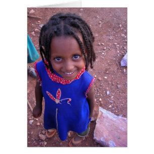 Ethiopian Girl Card