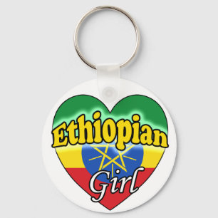 Ethiopian Girl Key Ring
