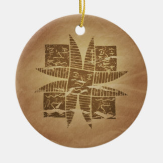 Ethiopian Good Luck Charm V1 Ceramic Tree Decoration