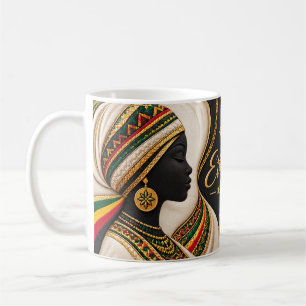 Ethiopian Heritage Seven Thread Habesha Embroidery Coffee Mug