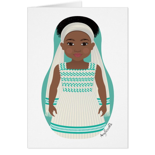 Ethiopian Matryoshka Card (Front)