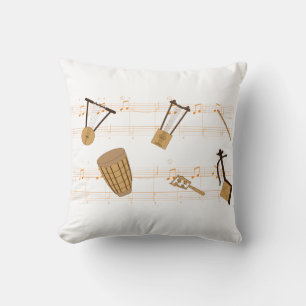 Ethiopian Music Instruments T-Shirt Cushion