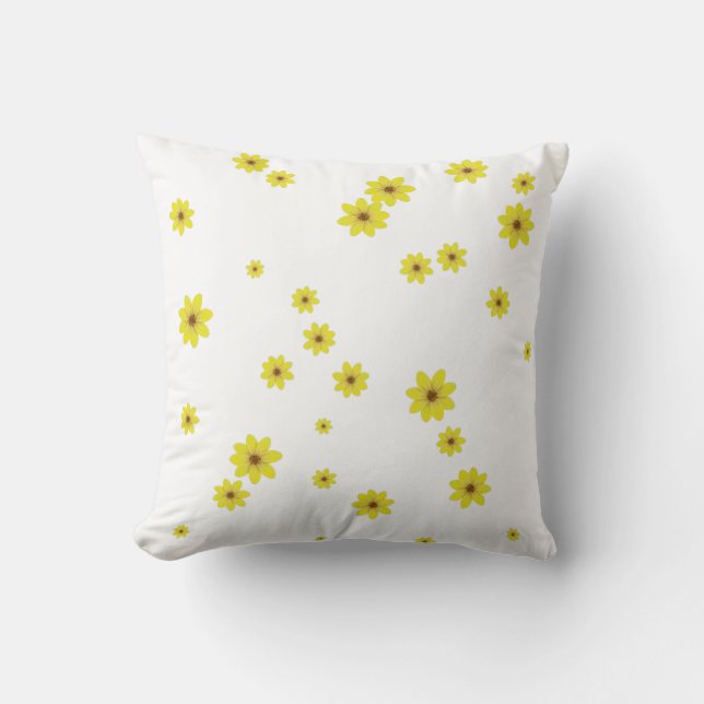 Ethiopian New Year Adey Ababa Flower Cushion (Front)
