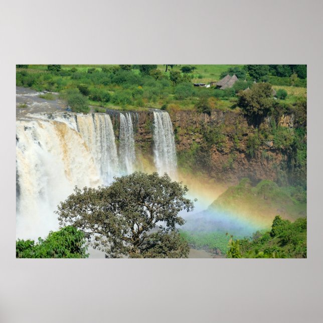 Ethiopian Nile River Blue Nile Falls 'Tis Abay' Poster (Front)