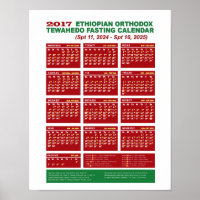Ethiopian Orthodox Fasting Calendar 2017