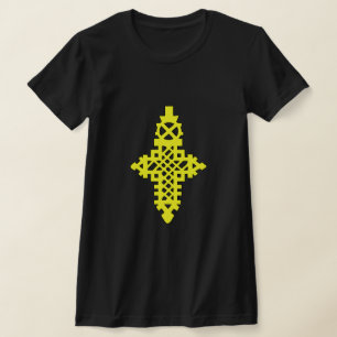 Ethiopian Orthodox Tewahedo Yellow Cross T-Shirt