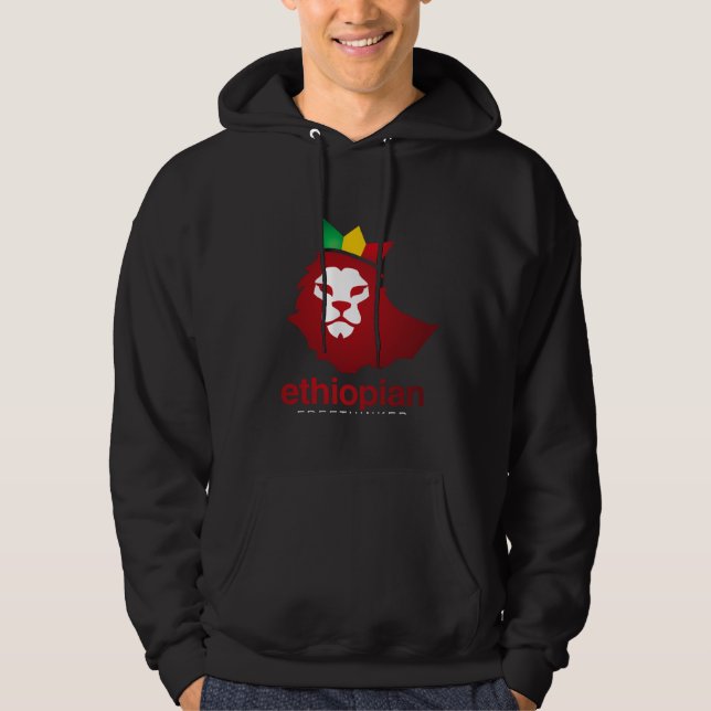 Ethiopian Power - Fleece Pullover Hoodie (Front)