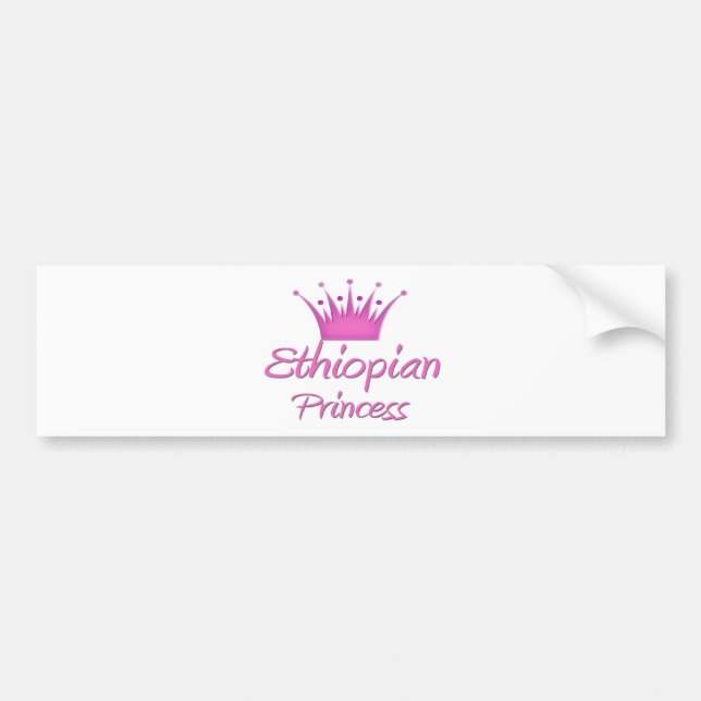 Ethiopian Princess Bumper Sticker (Front)