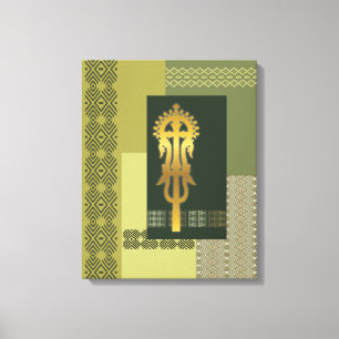 Ethiopian Processional Cross Canvas Print