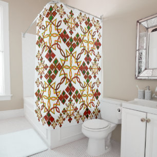 Ethiopian Rootz Meskel Shower Curtain