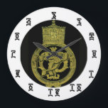 Ethiopian Selassie Time - Round (Large) Wall Clock<br><div class="desc">Ethiopian Selassie Time - Round (Large) Wall Clock AMHARIC FOR RASTAFARI Gifts & Services offers inspiring Learn Amharic words, phrases, verses, names plus much more from the HSI Bible presented in the Royal Amharic Language. Featured in beautiful videos and on useful products such as Posters, T-Shirts, Mugs, Pillows, Cards, Key...</div>