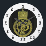 Ethiopian Selassie Time - Round (Large) Wall Clock<br><div class="desc">Ethiopian Selassie Time - Round (Large) Wall Clock AMHARIC FOR RASTAFARI Gifts & Services offers inspiring Learn Amharic words, phrases, verses, names plus much more from the HSI Bible presented in the Royal Amharic Language. Featured in beautiful videos and on useful products such as Posters, T-Shirts, Mugs, Pillows, Cards, Key...</div>