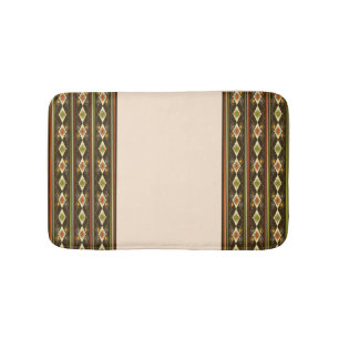 Ethiopian Tebeb Pattern Bath Mat