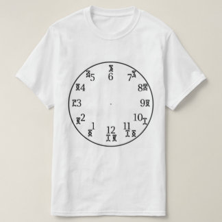 Ethiopian Time Clock - Amharic & English Numbers T-Shirt