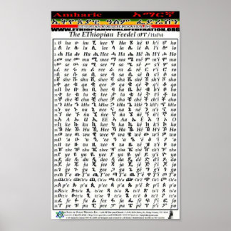 Ethiopian World Federation Amharic Alphabet Chart
