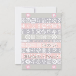 Ethnic 30th Birthday Party Invitation