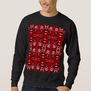 Ethnic Abstract Vintage Boho Tile Sweatshirt
