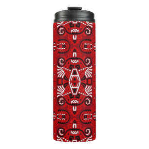 Ethnic Abstract Vintage Boho Tile Thermal Tumbler