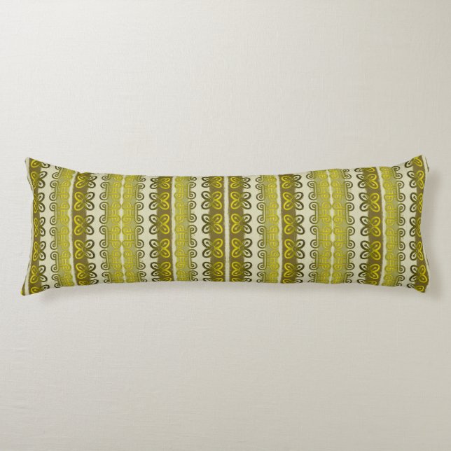 Ethnic african adinkra simbols pattern body cushion (Front)
