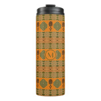 Ethnic African Adinkra simbols.  Thermal Tumbler