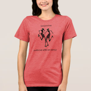 Ethnic, African Art, Awesome African Dance Tri-Blend Shirt