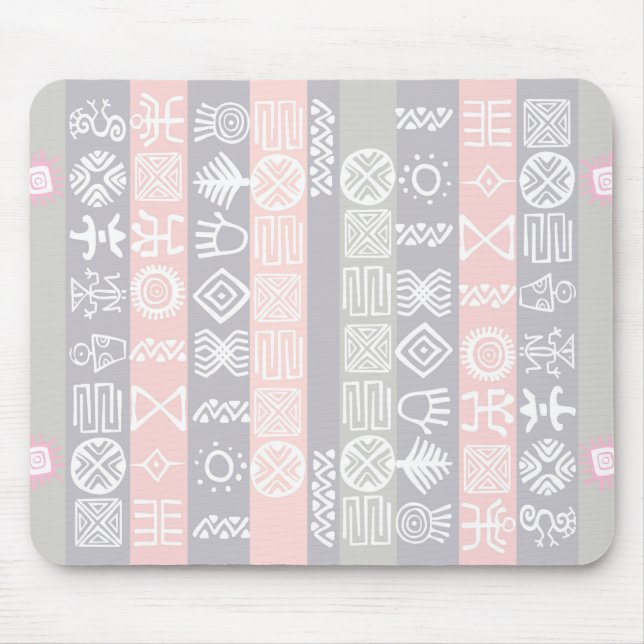 Ethnic African Boho Design Mouse Mat (Front)