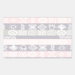 Ethnic African Boho Design Rectangular Sticker